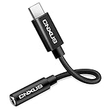 CNXUS USB C zu 3.5mm Klinke Adapter Typ C Kopfhörer Adapter Aux Adapter kompatibel für Samsung S20/S20 Plus/Note20/Note10, für Huawei P40/P30 Pro/P20,Mate30/20/10 Pro,Pixel 4/3, OnePlus 8/7 (Schwarz)