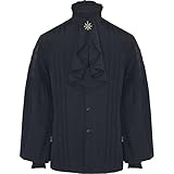 Longsleeve Shirt Herren Slim Fit Einfarbig Modern Herren Bühnenkostüm Stehkragen Knopfleiste Mode Vintage Punk-Stil Frühling Herbst Unisex Freizeithemden E-Black3 S