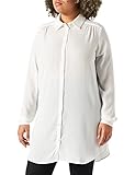 Vila Damen Vilucy Button L/S Tunic - Noos Bluse, Snow White, 40 EU