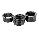 LOYAL TECHNOLOGY-PACKAGE 5pcs. MTB Road Bike Headset Spacer Kohlefaser Fiber Fit 1 1/8 Zoll 28,6 mm Stamm for Fahrrad Radfahren 1mm 2mm 3mm 5mm 10mm 15mm Teile ersetzen (Color : 15mm Matte Black)