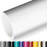 Actinium® Klebefolie 6€/m² Weiss Matt | 5m x 0,63m selbstklebende matte Folie | Möbelfolie selbstklebend Kü