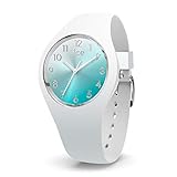 ICE-WATCH - ICE sunset Turquoise - Weiße Damenuhr mit Silikonarmband - 015745 (Small)