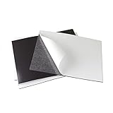 Sits Magnetische Klebefolie/Magnetafel Magnetfolie Selbstklebende Magnetplättchen Schwarz Magnetbogen individuell zuschneidbar für Postkarten, Tafeln &