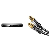 Panasonic DMP-BDT385EG 3D Blu-ray Player Silber & KabelDirekt – Optisches Kabel/Toslink Kabel – 1m (optisches Digitalkabel Toslink auf Toslink, Audiokabel zur Verbindung von Soundbar) – PRO S