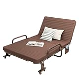 Klappbett mit Matratze Doppelgröße Snjiaheim Klappbett mit Erwachsenen-Memory-Schaum-Matratze, tragbares Gästebett, geeignet für den Heim geeignet für Ersatzschlafzimmer-cafei||120