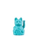 DONKEY Lucky Cat Mini | Turquoise | Japanische Glücksbringer Winkekatze in türkis 9,8