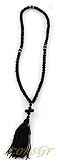 Gebetsschnur/Komboskini für den griechisch-orthodoxen Glauben, handgefertigt, 100 Knoten mit schwarzem Anhäng