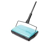 Teppich-Kehrmaschine CleanHome Teppichboden Kehrmaschine Cleaner for Home Office Teppiche Teppiche Undercoat Teppiche Staubabf?lle Papierreinigung mit Pinsel Für Hartholzoberfl?chen, Holzb?