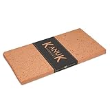 Schamottplatte 400 x 200 x 20 mm - rötliche Farbe - Lebensmittelecht - Schamottsteine - Schamotteplatte - Schamott - Feuerraum Auskleidung - Pizzastein - Backstein - Brotback
