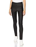 Vila Damen Vicommit Coated Plain Legging-noos Leggings, Black, XL EU