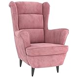 vidaXL Sessel Loungesessel Fernsehsessel Ohrensessel Relaxsessel Wohnzimmersessel Couchsessel Armsessel Polstersessel Lounge Rosa S