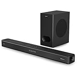 Majority Sierra Plus 2.1.2 Dolby Atmos Soundbar | 400W mit kabellosem Subwoofer | Surround Sound mit nach Oben gerichteten Lautsprechern | Multi-Connection inklusive HDMI Arc…