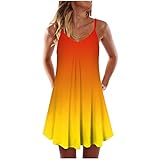 Rockabilly Kleider Damen Swing Kleid Verstellbaren Spagettiträgern Sexy Kleid Damen Boho Kleid Damen Abendkleider Elegant Für Hochzeit Blusenkleid Damen Maxikleider Damen Ärmellos Midik