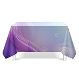 YDyun Abwaschbar Kunststoff für Gartentisch Feiertage Party Hochzeit Outdoor Camping Linienlicht-Texturk