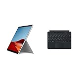 Microsoft Surface Pro X, 13 Zoll 2-in-1 Tablet (Microsoft SQ2, 16GB RAM, 256GB SSD, Win 10 Home) Platin + Surface Pro X Signature Keyboard mit Slim Pen, Schw