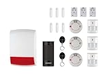 Smart Home Funk IP Alarmanlage Q3100 inklusive Fenster Sensoren, Bewegungsmelder, Rauchmelder, Funk Fernbedienungen und Alarmsirene, Pushnachrichten App- und Sprachsteuerung, Sabotag