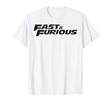 Fast & Furious Flat Black Bold Movie Logo T-S