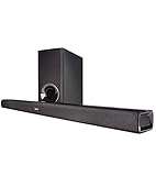 Denon DHTS-316BKE2 Soundbar mit Wireless Subwoofer (HDMI mit ARC, Opitcal, Bluetooth, Dolby und DTS Decoder) Schw