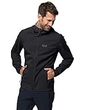 Jack Wolfskin Northern Point Herren Softshell Jacke, schwarz, L