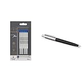 PARKER QUINKflow-Kugelschreiberminen | Mittlere Schreibspitze | Blau | Packung mit 10 Stück & BLACK BLK3C BP M.BLU BL1