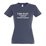 RaketeBerlin Damen T-Shirt | Motiv'Lass mich, ich muss mich jetzt da reinsteigern!' | FairWear | ÖkoTex | 100% Baumwolle | Größen S-XXL | tailliert | slim | rundhals | verschiedene Farb