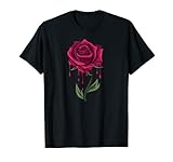 Bleeding Rose Tattoo Style Blutende Rose T-S