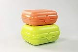 Tupperware to Go Twinset Größe 3 Limette + Größe 2 dunkelorange 38116