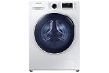 Samsung Waschtrockner WD8NK52K0AW/EG, SLIM Platzsparer - Nur 45 cm tief, SchaumAktiv-Technologie, AirWash, Hygiene-Dampfprogramm, Digital Inverter Motor, Trommelreinigung, 8/5 kg, Weiß