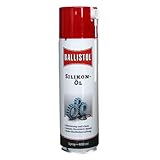 BALLISTOL 25307 Silikon-Öl 400ml Spray – Mineralöl-freie Schmierung für Gummi, Polymere, Plastik, Metalle - S