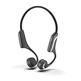 Sportkopfhörer Bluetooth,Open Ear Sport Kopfhörer,ESSONIO Bone Conduction Kopfhörer Bluetooth 5.0 Wireless Mit Mikrofon Noise Cancelling Leuchtendes Design zum Walken/Joggen Sowie Radfahren（Black）