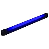 Eurolite UV-Röhre Komplettset 60cm 18W slim | Anschlussfertiges Set mit UV-Röhre | Schwarzlicht | Perfekt für Partyräume und Blacklight Mottoparty