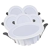 LED Einbaustrahler Flach 230V Led Spot 6 x 6W Led Decken Einbauleuchten 3000K 540lm Deckenspots Ultra Flach Einbauspot IP44 Warmweiß Spots LED