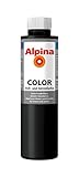 Alpina Farben Voll und Abtönfarbe Wandfarbe Alpina Color Farbton Night Black 750