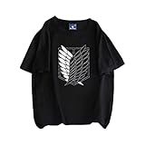 Dresscool Attack on Titan Tshirt Herren Damen 3D AOT Scouting Legion Aufklärungstrupp Anime T-Shirts Männer Sommer Shirts Kinder Lässig Kurzarm Tshirts Sport Blusen Shirt Oberteile Top