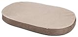 Kerbl 80332 Memory-Foam Matratze oval, 72 x 52 x 8 cm, grau/beig