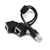 CML Ethernet-Splitter-Adapter 0,3 m Laptop-Professional-Ethernet-Netzwerkadapter mit Netzwerkkabel-Verlängerungskab