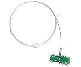 rg-vertrieb Kaminbesen Schornsteinbesen Kehrbesen Rußbesen aus Kunststoff + Schubstange Flexstange Set für Edelstahl Keramik Schornstein Verschiedene Größen (Besen 15cm, Flexstange 5m)