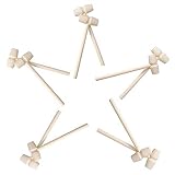 10 Stück Mini Holz Hammer Holz Krabbe Hammer Krabben Hummerhammer Mini Holzhammer für Meeresfrüchte Hummer Werkzeug Lederhandwerk Schmuckherstellung Handwerk