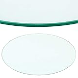 Rapid Teck® Glasplatte Rund Durchm. 700 mm Glastisch Tischplatte aus gehärtetem Glas Tisch Glasscheibe 8mm Dick