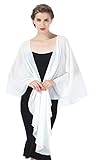 BEAUTELICATE Chiffon Schal Stola Bolero Damen Für Abendkleid Festlich Hochzeit Braut Frühling S