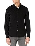 Calvin Klein Jeans Herren Corduroy Slim Stretch Shirt Hemd, Ck Black, L