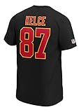 Fanatics NFL T-Shirt Kansas City Chiefs Travis Kelce 87 Iconic Name & Number Trikot Jersey (M) (XL)