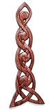 WINDALF Handarbeit Wikinger Holzbild Knoten ALINGAD 39 cm Irisches Holzornament Wandrelief H
