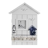 GENGING SchlüSselsafe Hausschlüssel Lagerhalter Fall Wandmontage Holz Aufbewahrungsbox SchlüSselsafe Aussen (Color : Style 2)