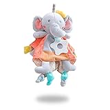 EAQ Schnuffeltuch Baby Schmusetuch Mädchen und Jungen Babyspielzeug empfohlen ab Geburt E