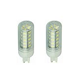 LED Mais Glühbirne für Indoor ＆Outdoor ，12V LED Glühbirnen G9 Leuchtmittel ，12-80V ，6W Glühbirne - für Wohnmobil Camper Marine Yacht LKW 2er Pack (Farbe : Kaltweiß)