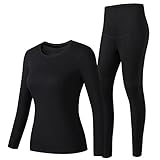 JING Thermo Unterwäsche Für Damen, Elektrisch Beheiztes Unterwäsche-Top Und Hosen Set, Wärmender Winterkleidungs Körperwärmer Für Indoor Outdoor Sport,XXL