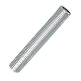 10 Stück Gewinderohr M10x1 x 50mm Eisen verzinkt Lampenrohr Anschlussrohr Stahlrohr mit Rohr-Gewinde Feingew