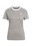adidas Frauen 3 Stripes Tee T-Shirt (Kurzarm), medium Grey Heather, 44