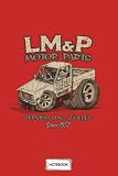 Lm P Motor Parts 1974 Hemi Notebook: Matte Finish Cover, Diary, 6x9 120 Pages, Lined College Ruled Paper, Journal,